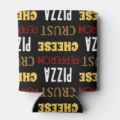 Koele leuke pizza pepperoni kaas korst tekst patro blikjeskoeler (Achterkant)