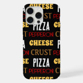 Koele leuke pizza pepperoni kaas korst tekst patro iPhone hoesje (Achterkant)