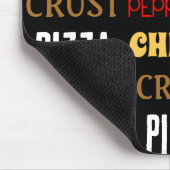 Koele leuke pizza pepperoni kaas korst tekst patro muismat (Hoek)