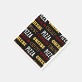 Koele leuke pizza pepperoni kaas korst tekst patro servet (Hoek)