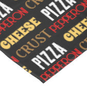 Koele leuke pizza pepperoni kaas korst tekst patro tafelkleed (Gekanteld)
