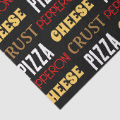 Koele leuke pizza pepperoni kaas korst tekst patro tissuepapier (Detail)
