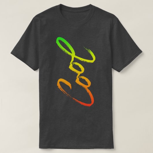 Koele levendige kleuren t-shirt (Design voorkant)
