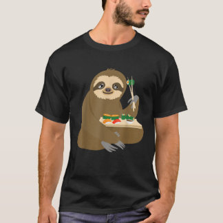 Koele luiaard eten sushi grappig japans eten liefh t-shirt