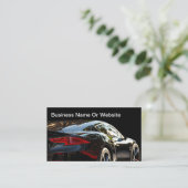 Koele luxe auto thema visitekaartjes (Staand voorkant)