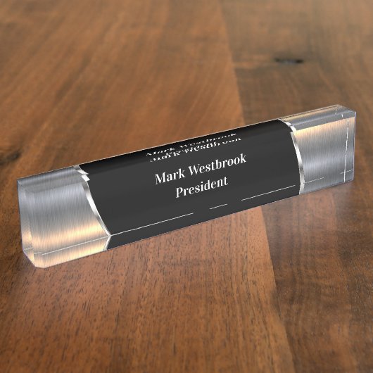 Koele mannelijke Mannen Naambordje (Zijkant)