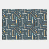 Koele mannen tool patroonpartij inpakpapier vel (Voorkant)