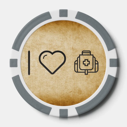 Koele medicatie poker chips (Voorkant)