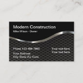 Koele Metallic Look Bouw Visitekaartje (Voorkant)