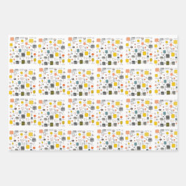 koele Mid Century Modern Inpakpapier Vel