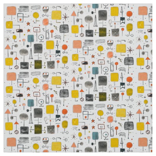 koele Mid Century moderne stof (Swatch)