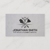 Koele Minimale Elektro & Loodgieterswerk Aannemer Visitekaartje (Voorkant)