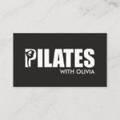 Koele minimale Pilates instructeur Visitekaartje (Voorkant)