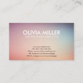 Koele minimale Pilates instructeur Visitekaartje (Achterkant)