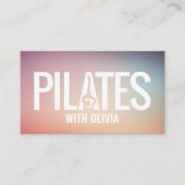 Koele minimale Pilates instructeur Visitekaartje (Voorkant)
