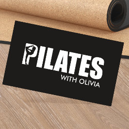 Koele minimale Pilates instructeur Visitekaartje