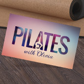 Koele minimale Pilates instructeur Visitekaartje