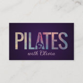 Koele minimale Pilates instructeur Visitekaartje (Voorkant)