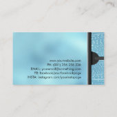 Koele minimale raamreinigingsservices visitekaartje (Achterkant)