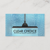 Koele minimale raamreinigingsservices visitekaartje (Voorkant)