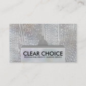 Koele minimale raamreinigingsservices visitekaartje (Voorkant)