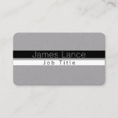 Koele minimale zwart-witte strepen visitekaartje (Voorkant)
