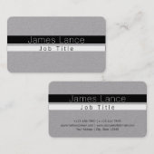 Koele minimale zwart-witte strepen visitekaartje (Voorkant / Achterkant)