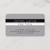 Koele minimale zwart-witte strepen visitekaartje (Achterkant)