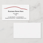 Koele minimalistische auto-Visitekaartjes Visitekaartje (Voorkant / Achterkant)