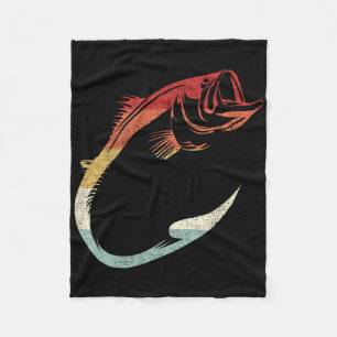 Koele Minimalistische Vishaak Kunst voor Visliefhe Fleece Deken