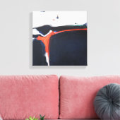 Koele moderne Abstracte kunst Canvas Afdruk (Insitu (Woonkamer))