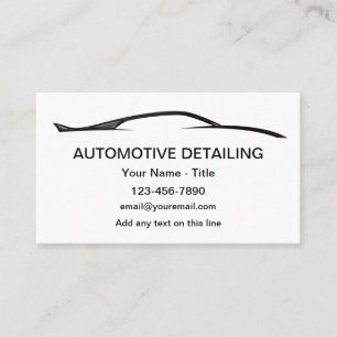 Koele moderne autodecoratie visitekaarten visitekaartje