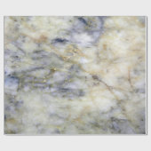 Koele moderne blauwe marmeren steen textuur cadeaupapier (Vlak)