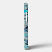 Koele, moderne digitale kunst van blauwe waterverf Case-Mate iPhone case (Achterkant / Links)