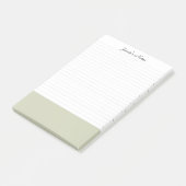 Koele Moderne Eenvoudige Witte Pastel Gedempte Gro Post-it® Notes (Schuin)