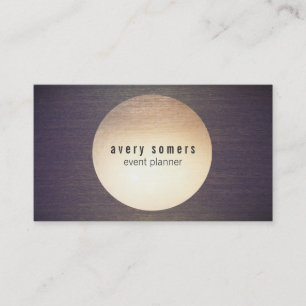 Koele Moderne Gouden Cirkel Houten Korrel Visitekaartje