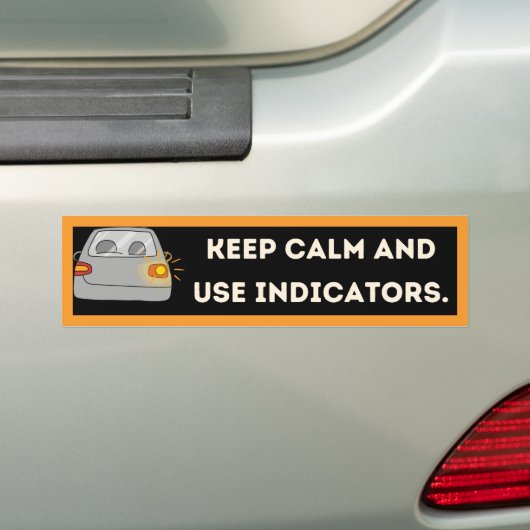 Koele moderne indicator veiligheidsbumpersticker bumpersticker (Op auto)
