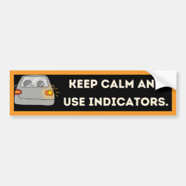 Koele moderne indicator veiligheidsbumpersticker bumpersticker
