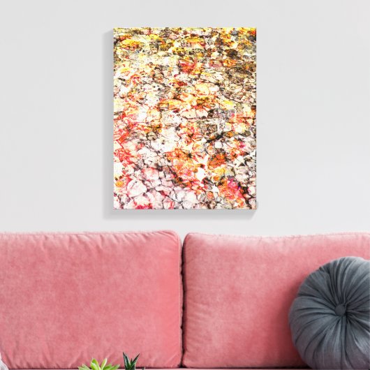 Koele, moderne, kleurrijke abstracte achtergrond canvas afdruk (Insitu (Woonkamer))