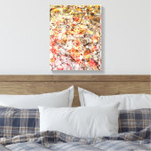 Koele, moderne, kleurrijke abstracte achtergrond canvas afdruk (Insitu (Slaapkamer))