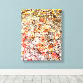 Koele, moderne, kleurrijke abstracte achtergrond canvas afdruk (Insitu (Houten vloer))