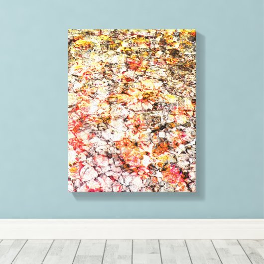 Koele, moderne, kleurrijke abstracte achtergrond canvas afdruk (Insitu (Houten vloer))