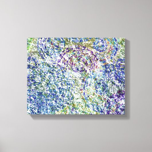 Koele, moderne, kleurrijke abstracte achtergrond canvas afdruk (Voorkant)