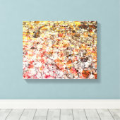 Koele, moderne, kleurrijke abstracte achtergrond canvas afdruk (Insitu (Houten vloer))