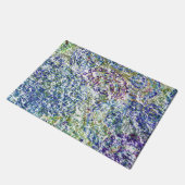 Koele, moderne, kleurrijke abstracte achtergrond deurmat (Schuin)