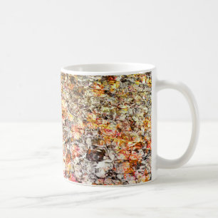 Koele, moderne, kleurrijke abstracte achtergrond koffiemok