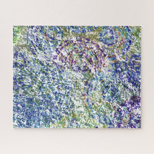 Koele, moderne, kleurrijke abstracte achtergrond legpuzzel (Horizontaal)