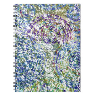 Koele, moderne, kleurrijke abstracte achtergrond notitieboek