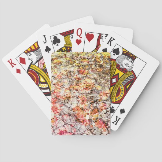 Koele, moderne, kleurrijke abstracte achtergrond pokerkaarten (Achterkant)