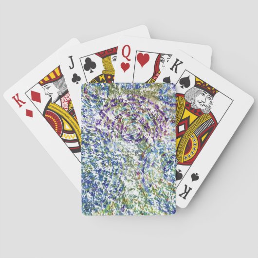Koele, moderne, kleurrijke abstracte achtergrond pokerkaarten (Achterkant)